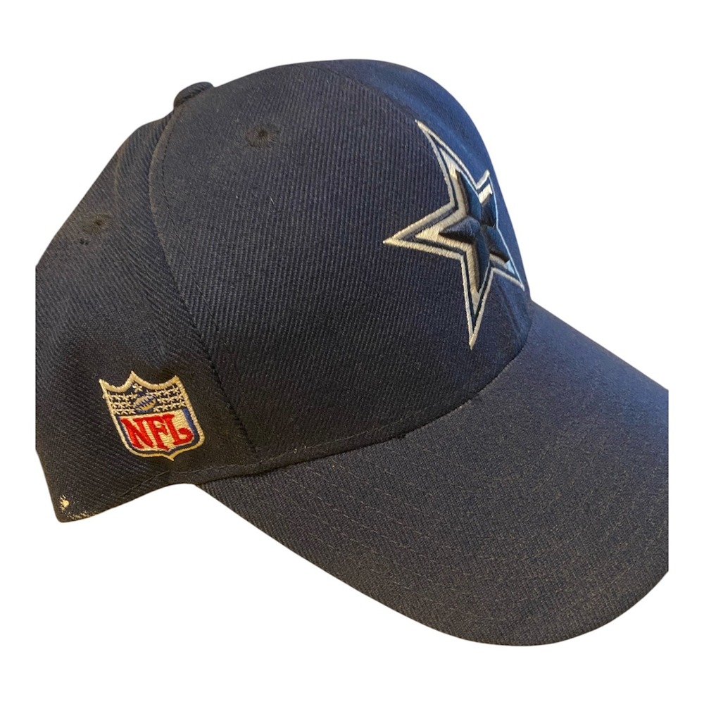Reebok Dallas Cowboys NFL Baseball Hat Navy Blue Embroidered Star Adjustable Cap - Picture 2 of 3